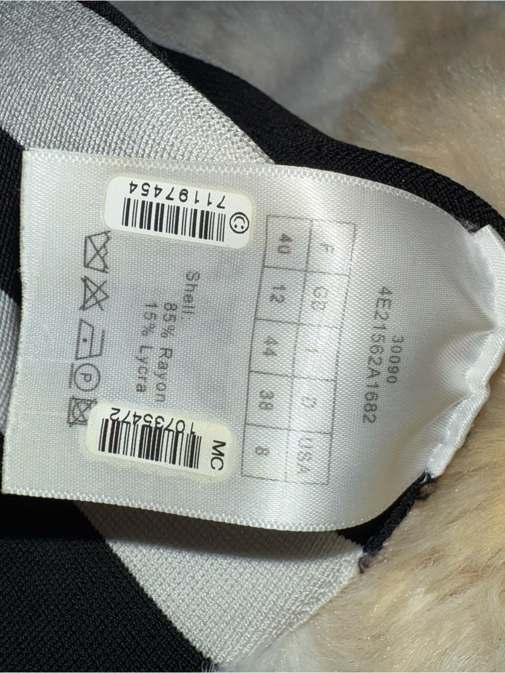 Dior Black & White Embroidered Strap Top - Picture 4 of 4